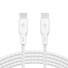 Belkin BOOST CHARGE™ USB-C/USB-C kabel 100W, 2m, bílý - odolný