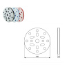 Penová medzipodložka extra tvrdá (modrá), 15 dier, priemer: 150mm, hrúbka: 10 mm (EXTRA HARD FOAM INTERFACE PAD (BLUE), 15 HOLES, DIAMETER: 150MM, THICKNESS: 10MM)