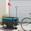 vidaXL Vozík za bicykel, čierno modrý 30 kg, železo 94100