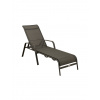 Doppler PESARO antracit káro - záhradné hliníkové ležadlo