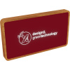 Light-up bezdrôtová powerbanka 5000 mAh SCX.design P36 , mid red/wood Farba: mid red/wood