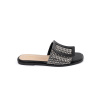 GOODIN Tweed flat sandals black and white čierna | biela 41 GOODIN 0000296808489