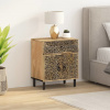 zahrada-XL Nočný stolík 50x33x60 cm, mangový masív 358223