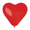 Balón SRDCE červené 25 cm - 1 ks - Valentín / Svadba