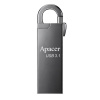 Apacer USB flash disk, USB 3.0, 128GB, AH15A, strieborný, AP128GAH15AA-1, USB A, s karabínkou (AP128GAH15AA-1)