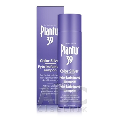 Plantur 39 Color Silver Fyto-kofeínový šampón 1x250 ml, 4008666704818