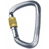 Karabína Singing Rock Steel Screw Lock K4080ZO strieborná