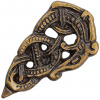 House of Warfare Vikinské nákončí opasku Jörmungandr (Had z Midgardu), patinovaná mosaz