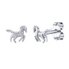 Stříbrné náušnice pecky kůň Ari ZT42572E
