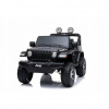 Sammer Detské elektrické auto Jeep Wrangler v čiernej farbe s koženým sedadlom a EVA kolesami JEEP Wrangler cierny