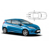 Slnečné clony na okná - FORD Fiesta 3dv. (2008-2017) - Komplet sada
