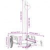 vidaXL Príves na bicykel, modrý, oxfordská látka, železo - Modrá - 86880-41253