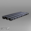 Likov s.r.o. Odvodňovací žľab s PVC mriežkou WLC-SET 3-PP, Vyberte typ WLC-SET 3-PP 5 rozmer 10x100x5