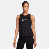 Nike One Swoosh Women's Dri-FIT Running Tank Top Black/White 16 (XL)