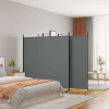 vidaXL 3-panelový paraván antracitový 525x180 cm látkový 350280