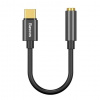 Baseus audio adaptér z USB-C na Jack 3,5mm čierny