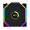 Lian Li UNI FAN SL Wireless LCD Fan, ARGB, PWM - Reverse Blade, 120mm, Black 12RSLLCD1W1B