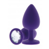 ToyJoy análna zástrčka Anal Play Diamond Booty Jewel stredná fialová