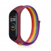 Xiaomi Mi Band 3/4 nylonový náhradný náramok na suchý zips Farba: Dúhová MBSCZ-4NYLDH
