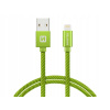 Swissten 71523207 datový Textile Usb / Lightning, 1,2m, zelený