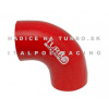 Silikónové koleno TurboWorks 90° 60mm, Červené
