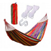 Záhradná hojdacia sieť hamak - 2-osobná hojdačka s krížovým panelom pohodlné farebné (2-osobná hojdačka s krížovým panelom pohodlné farebné)