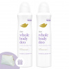 Dove Celotelový Dezodorant Levanduľa & Harmanček 2x150ml + Darčeková Dove Kozmetická taška Dove