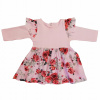 Dievčenské šaty - Šaty pred kolenom OnNo BABY SIZE 68 (Ružové šaty, bavlna, pl r. 128/134)