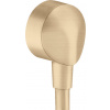 Hansgrohe Podomítkový vývod FixFit na stěnu kartáčovaný bronz 27454140