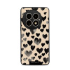 Lesklý kryt Mobiwear Glossy - OnePlus 13 - GA51G Černá srdíčka (Prémiové lesklé pouzdro, obal, kryt Mobiwear Glossy na mobil OnePlus 13 - GA51G Černá srdíčka, materiál Plast + TPU silikon - krytí po v