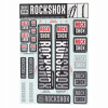 ROCK SHOX SID Reba Recon RS1 30/32 mm sada nálepiek biela nálepky