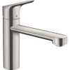 HANSGROHE Focus M43 páková drezová batéria EcoSelection, 1jet, výška výtoku 122 mm, vzhľad nerezovej ocele, 71816800