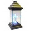 Sklenená sviečka kaplnka lampa + LED kríž (Sklenená sviečka kaplnka lampa + LED kríž)