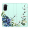 Flip pouzdro iSaprio - Xiaomi Redmi A5 - Blue Flowers s kapsičkami na karty (Flipové knížkové pouzdro, obal, kryt iSaprio s přihrádkami na karty a motivem)