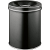 Durable Papierkorb Safe, Durable, Stahl, schwarz, 15 Liter, selbstverlöschend mit Flam 330501 odpadkový koš 15 l (Ø x v) 260 mm x 357 mm ocel černá 1 ks