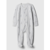 GAP Baby overal z organickej bavlny Sivá 3-6M Sivá Sivá