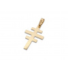 Anno Domini Zlatý greckokatolícky krížik väčší Veľkosť: 25mm, Farba zlata: Žlté zlato