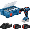 BOSCH GSB 18V-65 PROFESSIONAL Príklepová vŕtačka, 2 x 4.0Ah, L-case 06019N3307