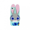 Puzdro gumené Apple iPhone 6/6S zelený zajac 3D PT