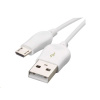 Emos USB kabel 2.0 A/M - micro B/M 1m bílý, Quick Charge