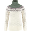 FJÄLLRÄVEN Övik Knit Roller Neck W Chalk White-Patina Green - m