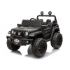 mamido Detské elektrické auto Jeep Off Road 4x4 lakované čierne