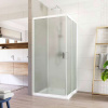 Mereo Sprchovací kút, LIMA, štvorec, 90 cm, biely ALU, sklo Point CK608A02K