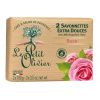Le Petit Olivier extra jemné mydlo ruža 2 x 100 g