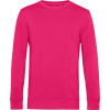 B&C | Inspire Crew Neck, Pánska mikina, ružová magenta, 3XL