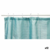 Berilo Záves do sprchy Bodky Tyrkysovo zelená Polyester 180 x 180 cm (12 ks)