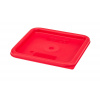 Veko pre nádobu CamSquare spoločnosti CAMBRO, Cambro, pre nádoby s objemom 5,7 litra a 7,6 litra, červené, Červená, 227x227x(H)16mm