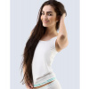 GINA dámské tílko, širší ramínka, bezešvé Bamboo Cotton 08020P - bílá peprmint M/L, vel. M/L, bílá peprmint