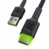Green Cell KABGC13 USB, USB 2.0 USB A USB C, 2m, černý