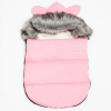 Luxusný zimný fusak s kapucňou s uškami New Baby Alex Fleece pink Farba: Ružová